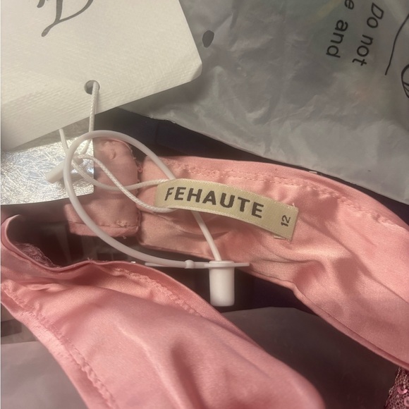 Pink Sequin Ruched Halter Gown - Picture 7 of 10